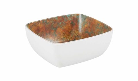 Zicco Patina Rectangular Bowl ? White ? 176x162x75mm