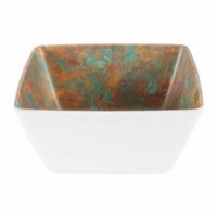 Zicco Patina Square Bowl ? White ? 190x190x90mm