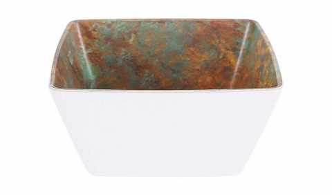 Zicco Patina Square Bowl ? White ? 250x250x120mm