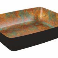 Zicco Patina Rectangular Bowl ? Black ? 325x265x75mm