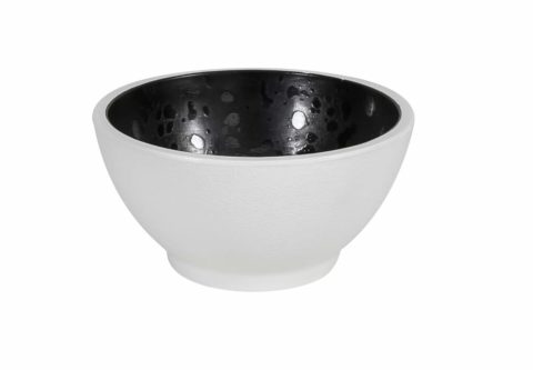 Zicco Dusk Round Bowl ? Black/White ? 140x70mm