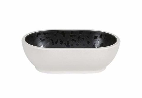 Zicco Dusk Oval Tray ? Black/White ? 176x108x55mm