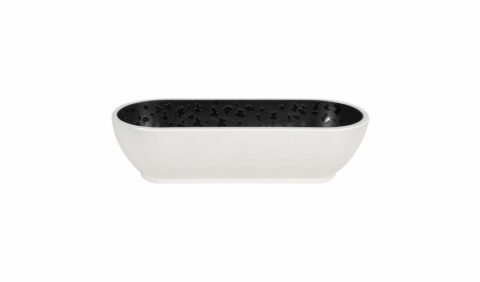 Zicco Dusk Oval Tray ? Black/White ? 265x108x70mm