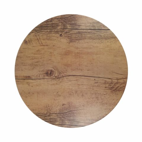 Chef Inox Round Wood Effect Melamine Oak 310Mm