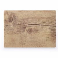 CHEF INOX RECTANGLE WOOD EFFECT MELAMINE OAK 360x255mm