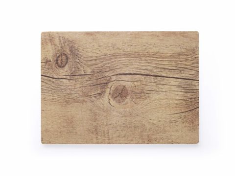 CHEF INOX RECTANGLE WOOD EFFECT MELAMINE OAK 360x255mm