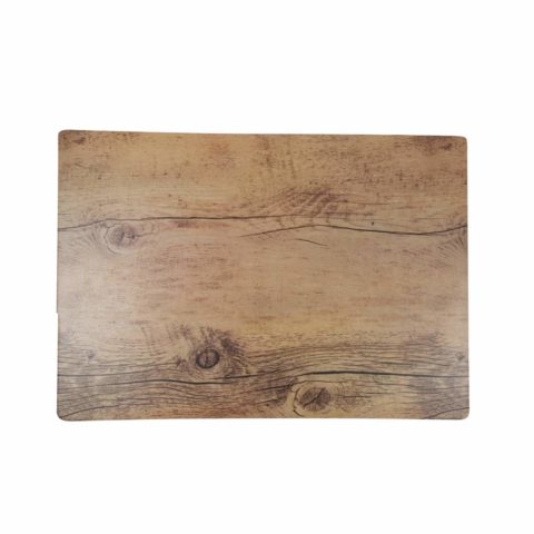 Chef Inox Rectangle Wood Effect Melamine Oak 410X255Mm