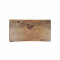 Chef Inox Rectangle Wood Effect Melamine Oak 325X175Mm