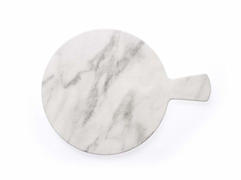 CHEF INOX ROUND WITH HANDLE MARBLE EFFECT MELAMINE 370mm