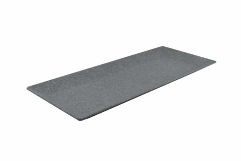 JAB CONCRETE MATT RECTANGULAR PLATTER RAISED RIM 480mmX200mm