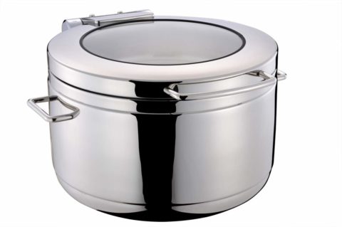 Chef Inox Induction Soup Station w/ Glass Lid