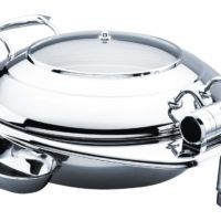 Chef Inox Deluxe Chafer w/ Glass Lid ? Round Small