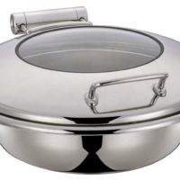 Chef Inox Ultra Chafer w/ Glass Lid ? Round Large