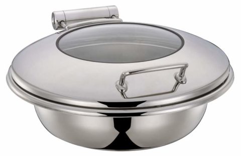 Chef Inox Ultra Chafer w/ Glass Lid ? Round Large