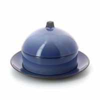 Revol Equinoxe Dim Sum Basket, Cloche & Under Liner Set  Citrus Blue