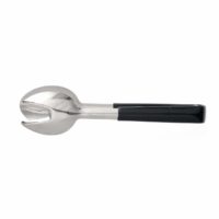 CHEF INOX ROUND SPOON/FORK TONGS S/S ONE PIECE VINYL HDL 240