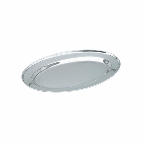 Chef Inox Rolled Edge Oval Platter ? 250Mm