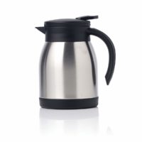 Chef Inox Vacuum Jug Flat Lid Satin Finish Push Button ? 600ml