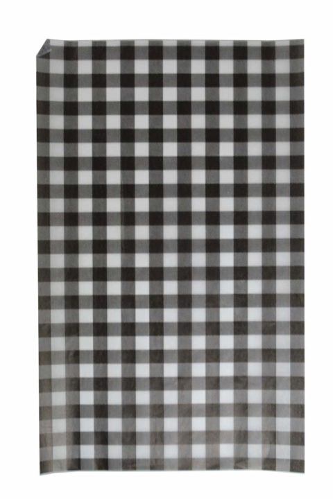 Chef Inox Greaseproof Paper Gingham Black 190X310Mm (200 Sheet)