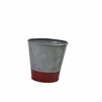 Chef Inox Coney Island -Galvanised Pot Dipped Red 95X105Mm