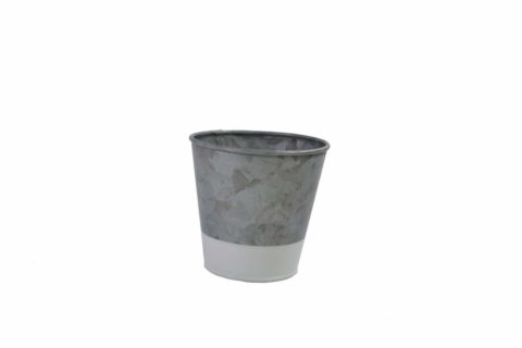 Chef Inox Coney Island -Galvanised Pot Dipped White 95X105Mm