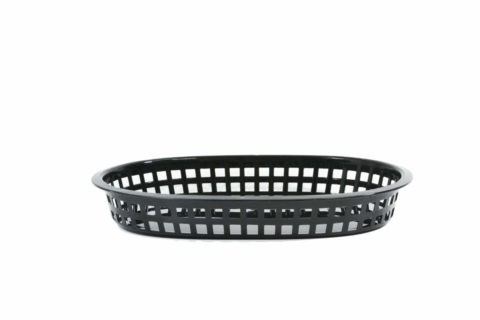 Chef Inox Coney Isand -Plastic Serving Basket Rect Black 270X180X40Mm