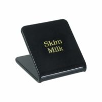 Chef Inox Skim Milk Buffet Sign (Gold On Black)