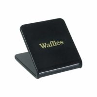 Chef Inox Waffles Buffet Sign (Gold On Black)