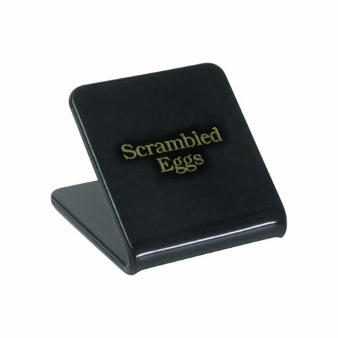 Chef Inox Scrambled Eggs Buffet Sign (Gold On Black)