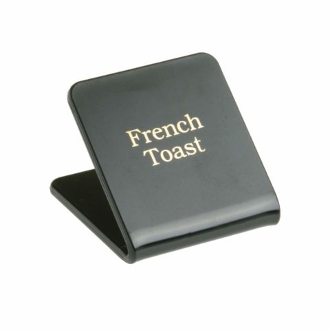 Chef Inox French Toast Buffet Sign (Gold On Black)