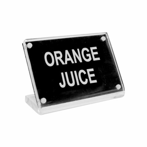 Chef Inox Buffet Sign- Acrylic W/S/S Magnet Plate ?Orange Juice?