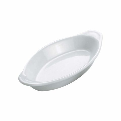 Vitroceram White Oval Gratin Dish  270X140Mm/425Ml