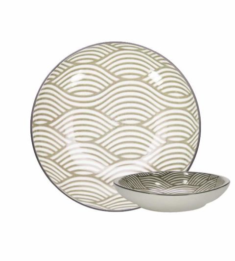 GUSTA Side Plate ø16,5cm Gray Waves