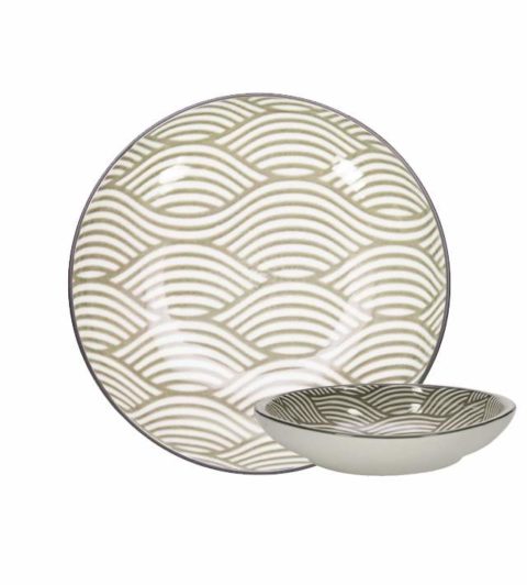 GUSTA Plate ø26,5cm Gray Waves