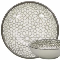 GUSTA Dish ø9cm Gray Mosaic