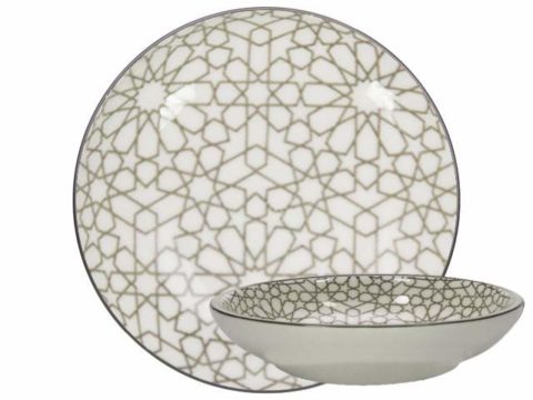 GUSTA Plate ø26,5cm Gray Mosaic