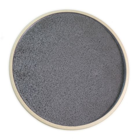 Tablekraft Soho Round Plate Speckle Black  255mm