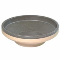 Tablekraft Soho Round Bowl Footed Speckle Black  230mm