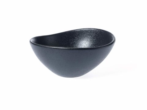 TABLEKRAFT BLACK TRIANGULAR BOWL 160x140mm