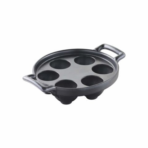 Revol Belle Cuisine Charcoal 6-Hole Snail Plate