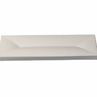 Royal Porcelain White Album Rectangular Dimpled Plate  285x100x12mm