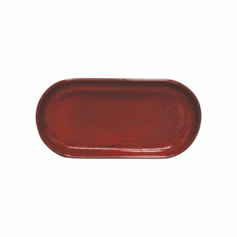 Artistica Oval Plate Coupe 300X140Mm Reactive Red