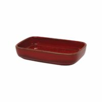 Artistica Rectangular Dish 170X105X40Mm Reactive Red