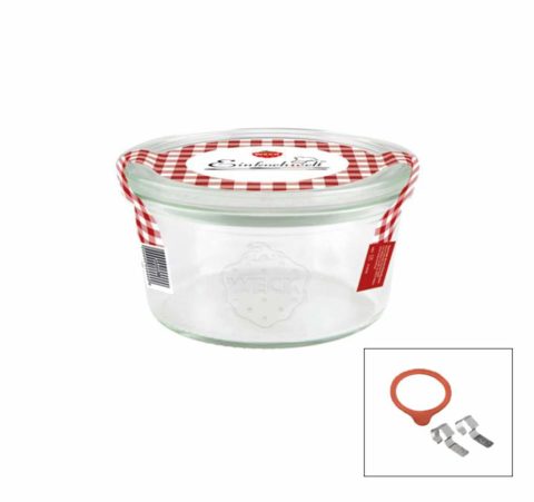 Complete Weck Glass Jar W/Lid/Seal 290Ml 100X55Mm (740)