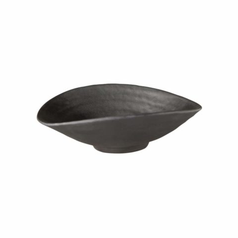 APS Oval Bowl- 175X175X55Mm Black Melamine ?Zen?