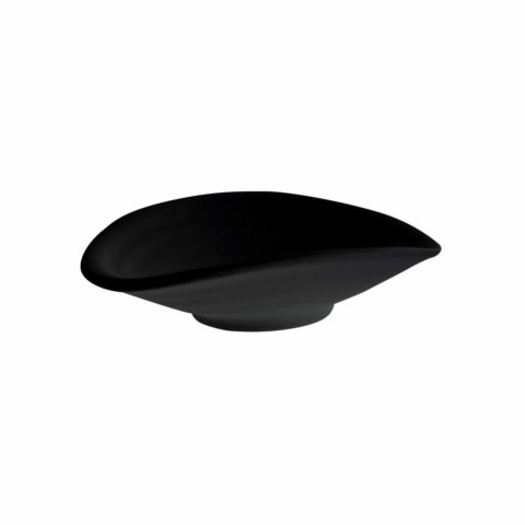 APS Oval Bowl- 130X110X35Mm Black Melamine ?Zen?