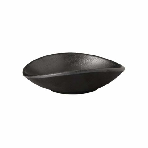 APS Oval Bowl- 111X110X30Mm Black Melamine ?Zen?