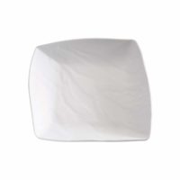 APS Square Platter 230X235X55Mm  White Melamine ?Zen?