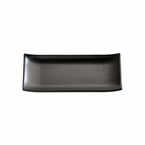 APS Sushi Plate Rectangular 225X95Mm Black Melamine ?Zen?