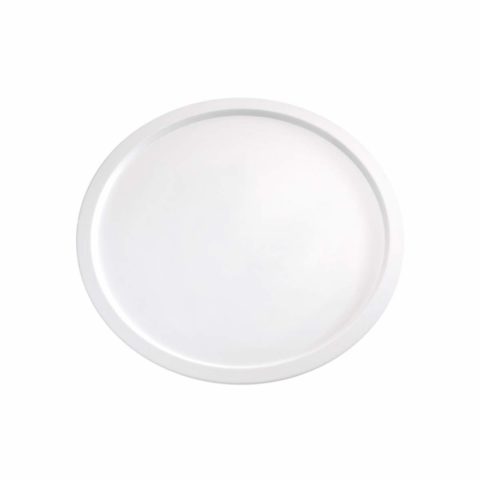 APS Round Platter-380Mm White Melamine ?Pure?